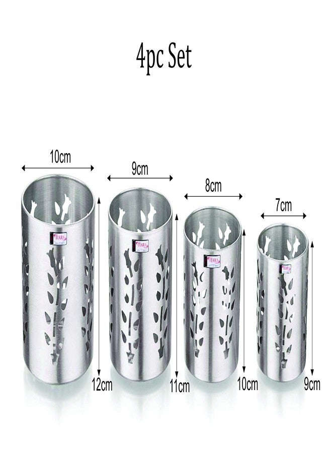 TIARA - DAYO Cutlery Holder Rack Stainless Steel Multi Purpose Pen Spoon Brush Stand Set - 4Pc - Image 3